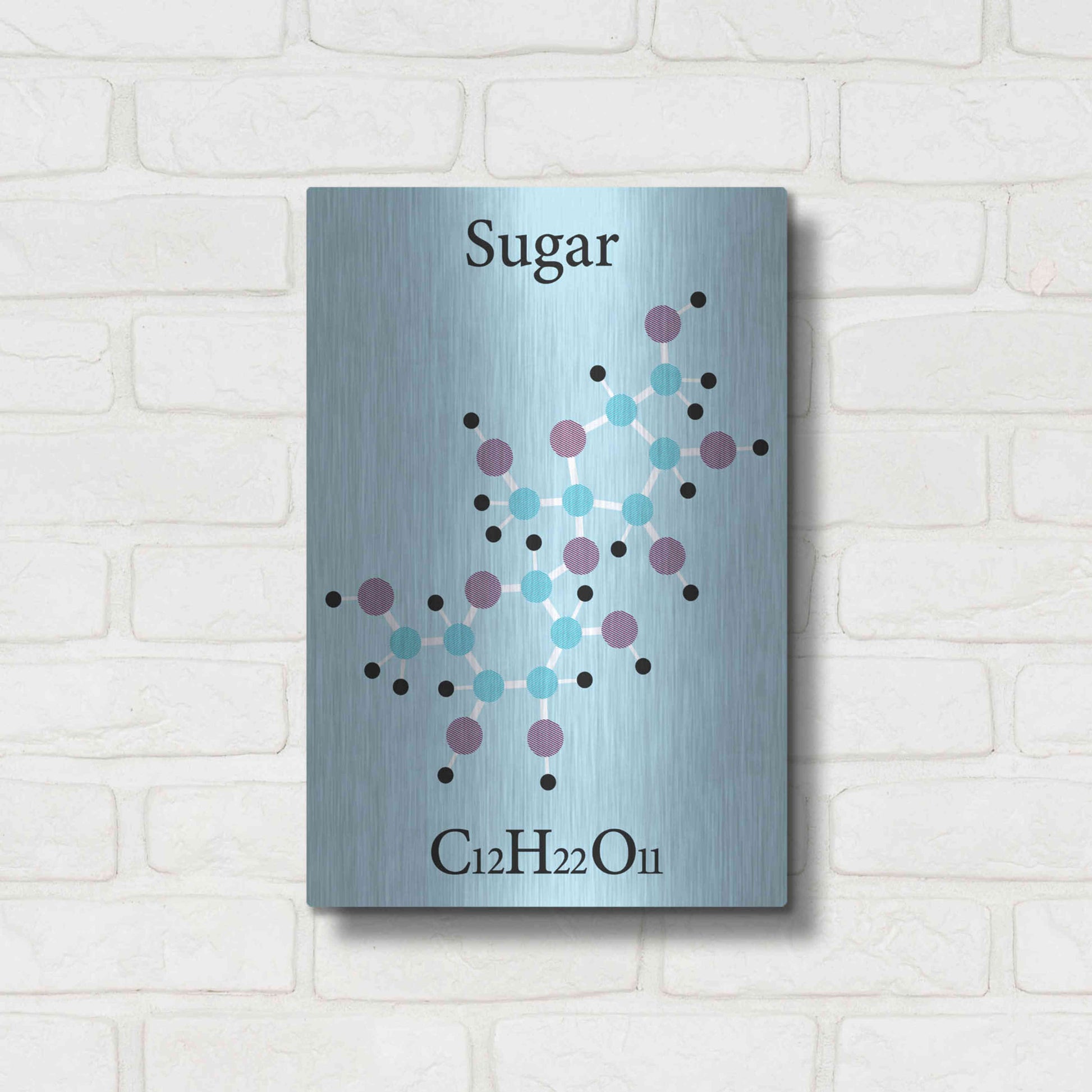 Luxe Metal Art 'Sugar Molecule' Metal Wall Art,12x16