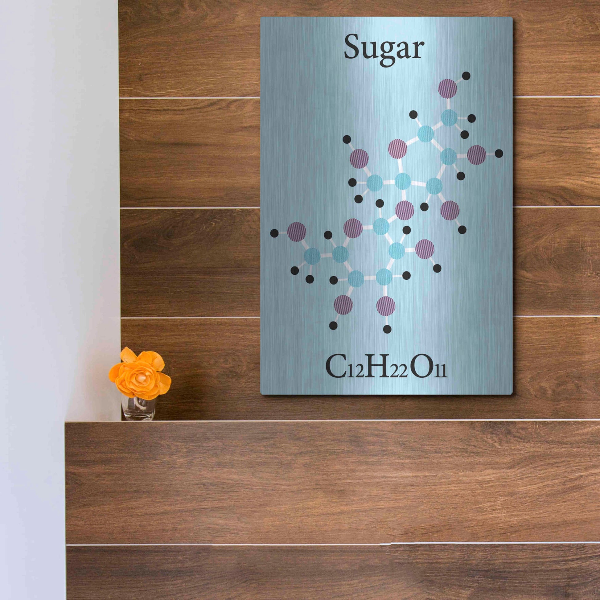 Luxe Metal Art 'Sugar Molecule' Metal Wall Art,12x16