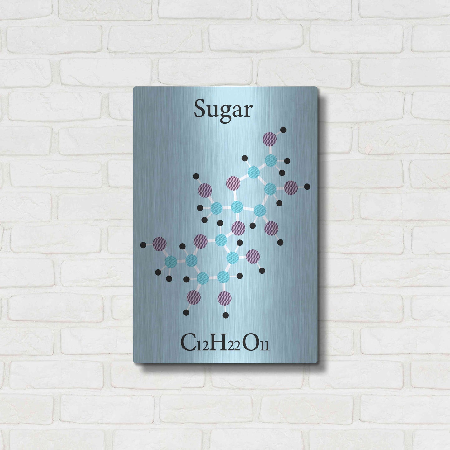 Luxe Metal Art 'Sugar Molecule' Metal Wall Art,16x24