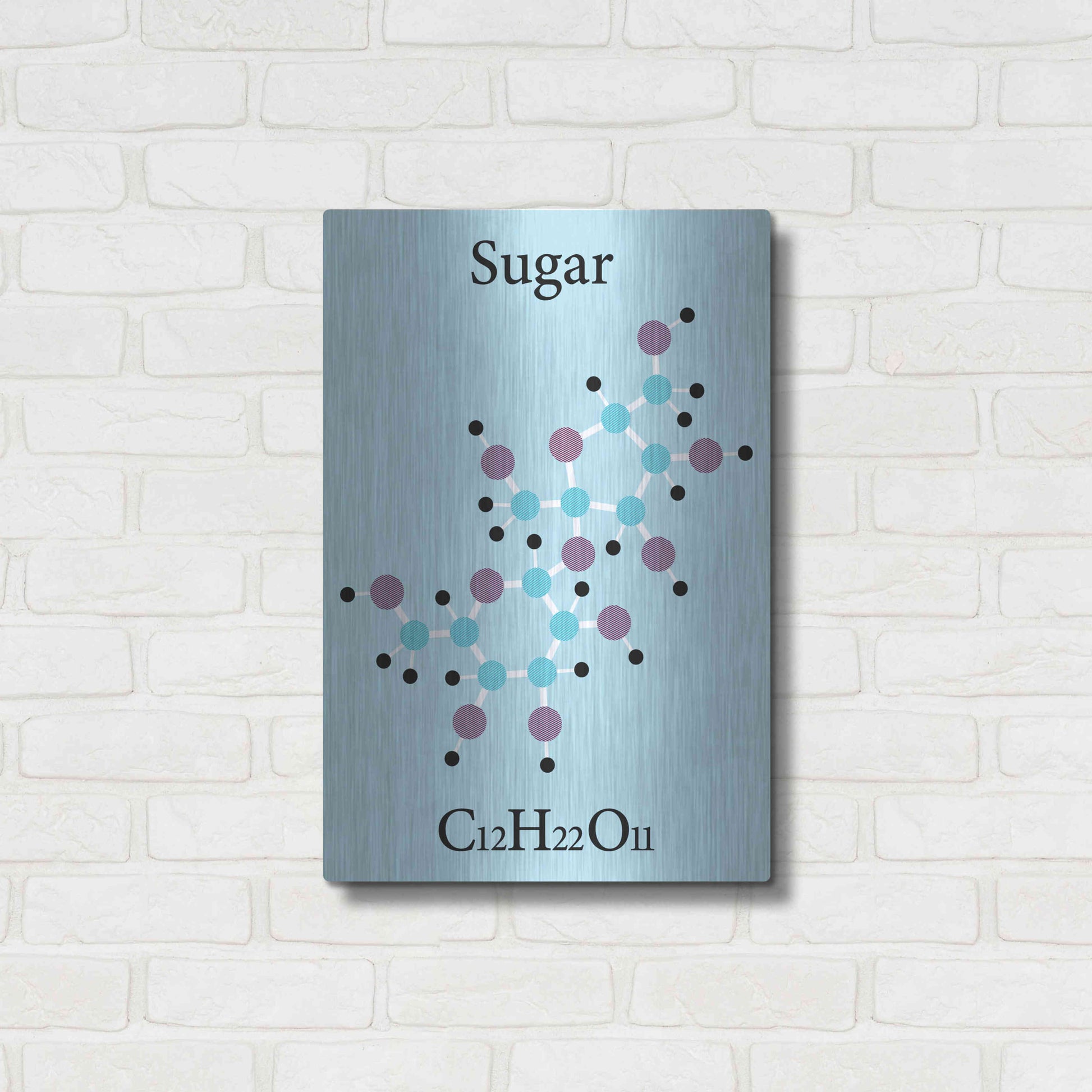 Luxe Metal Art 'Sugar Molecule' Metal Wall Art,16x24