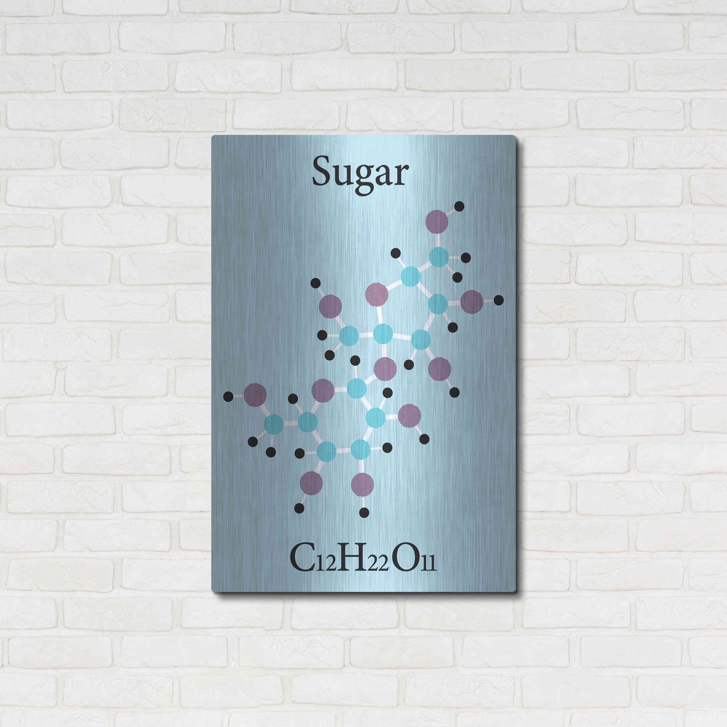Luxe Metal Art 'Sugar Molecule' Metal Wall Art,24x36