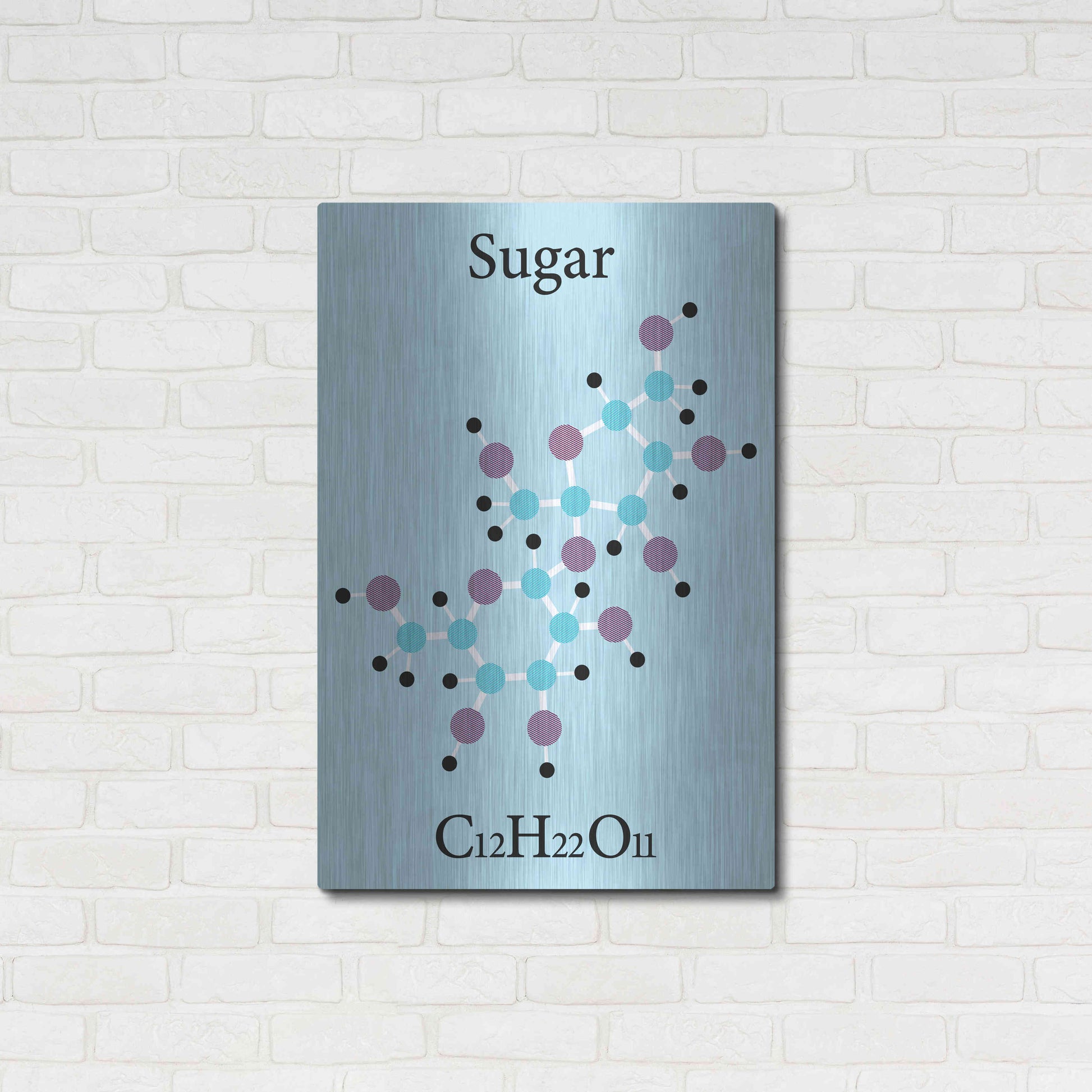 Luxe Metal Art 'Sugar Molecule' Metal Wall Art,24x36