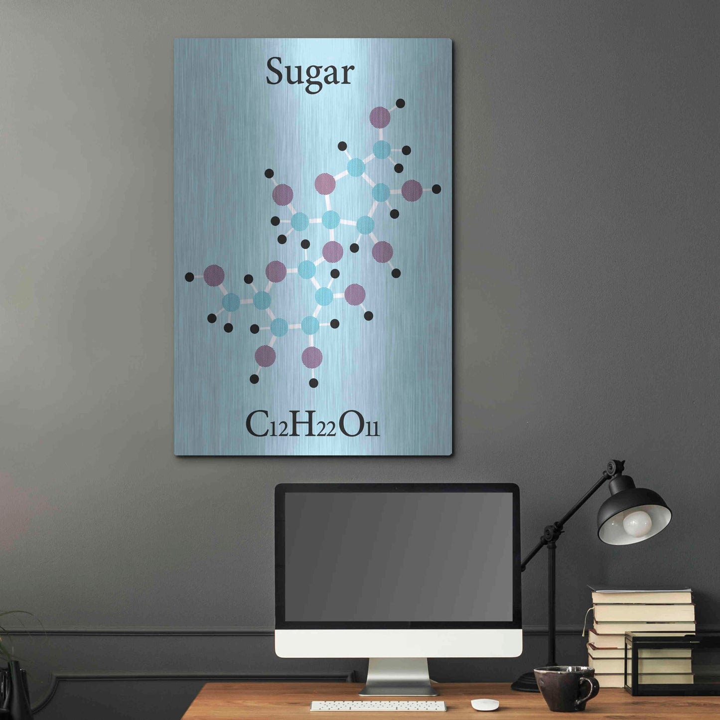 Luxe Metal Art 'Sugar Molecule' Metal Wall Art,24x36