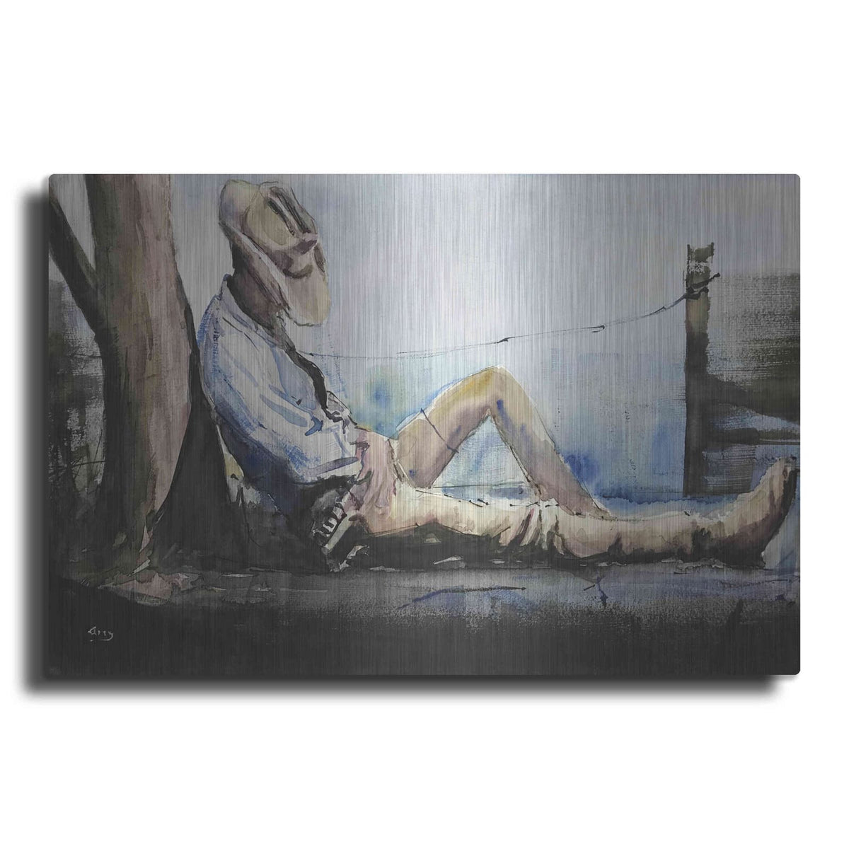 'Nap Time' by Oscar Alvarez Pardo – Metal Wall Art