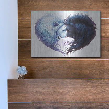 Luxe Metal Art 'Brotherhood' by JoJoesArt, Metal Wall Art,16x12