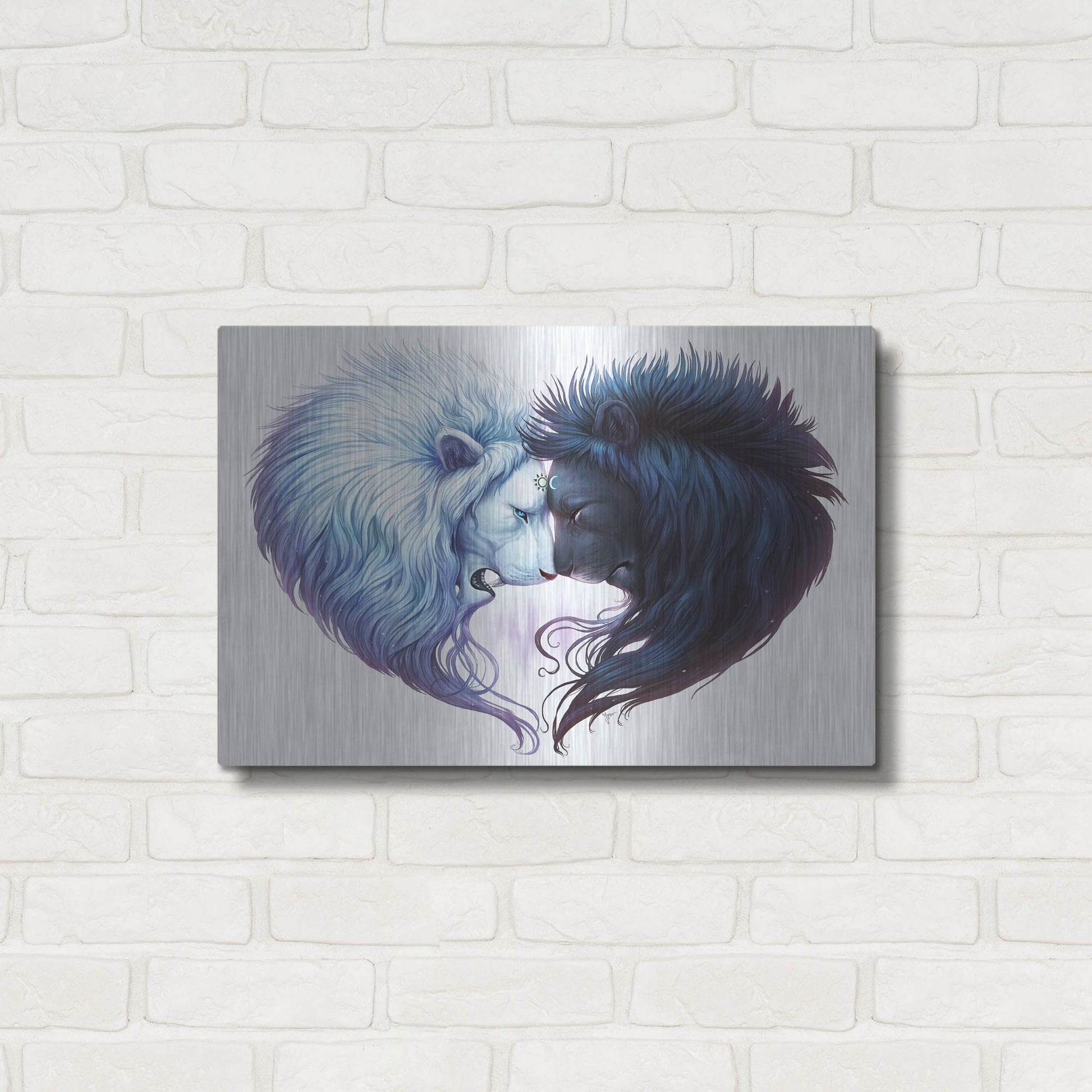 Luxe Metal Art 'Brotherhood' by JoJoesArt, Metal Wall Art,24x16