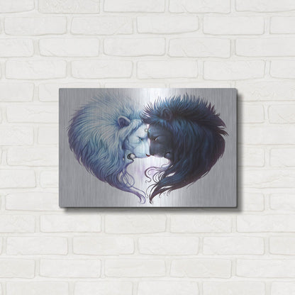 Luxe Metal Art 'Brotherhood' by JoJoesArt, Metal Wall Art,24x16