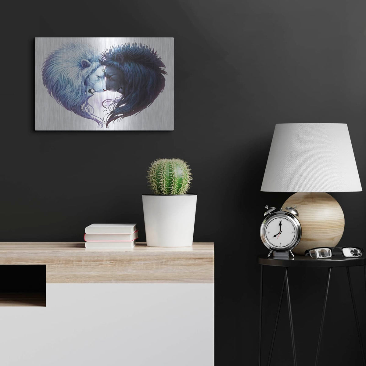 'Brotherhood' by JoJoes Art – Metal Wall Art, 24x16 room view