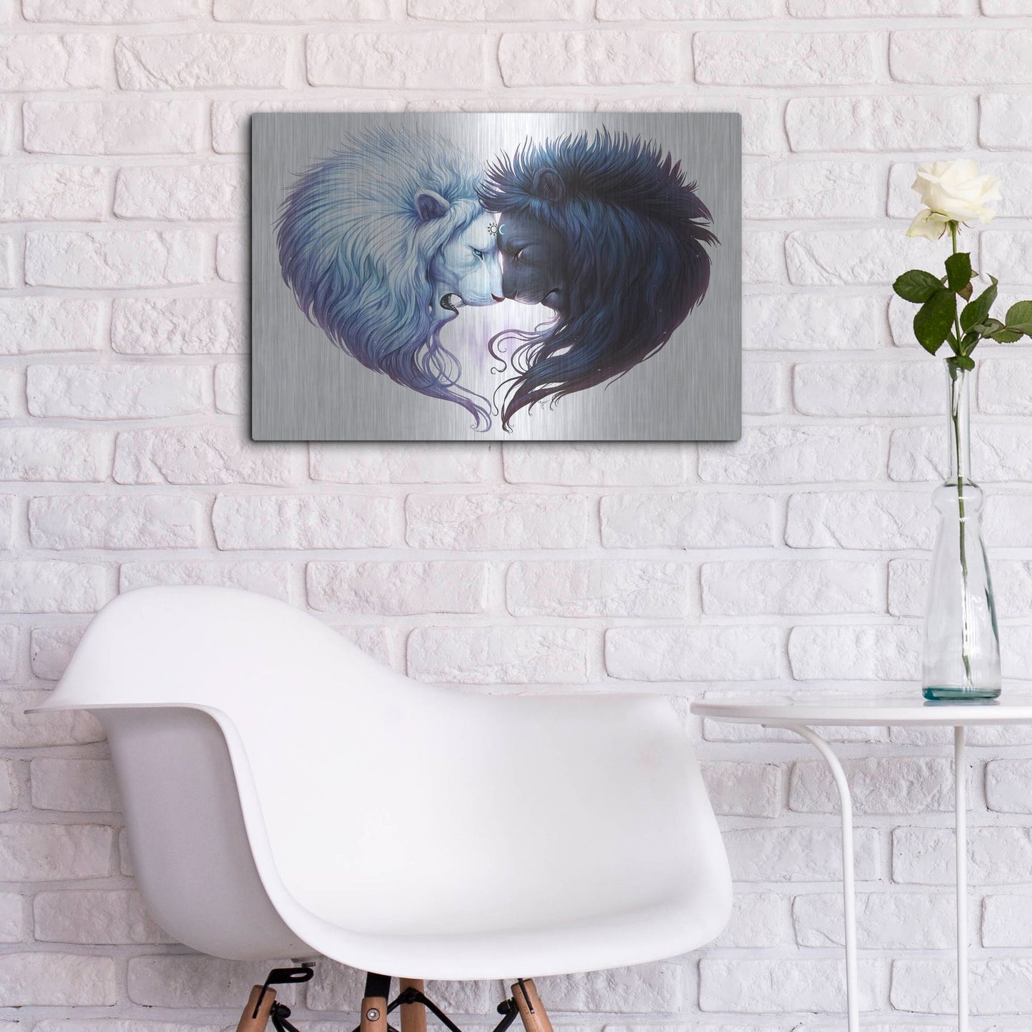 Luxe Metal Art 'Brotherhood' by JoJoesArt, Metal Wall Art,24x16