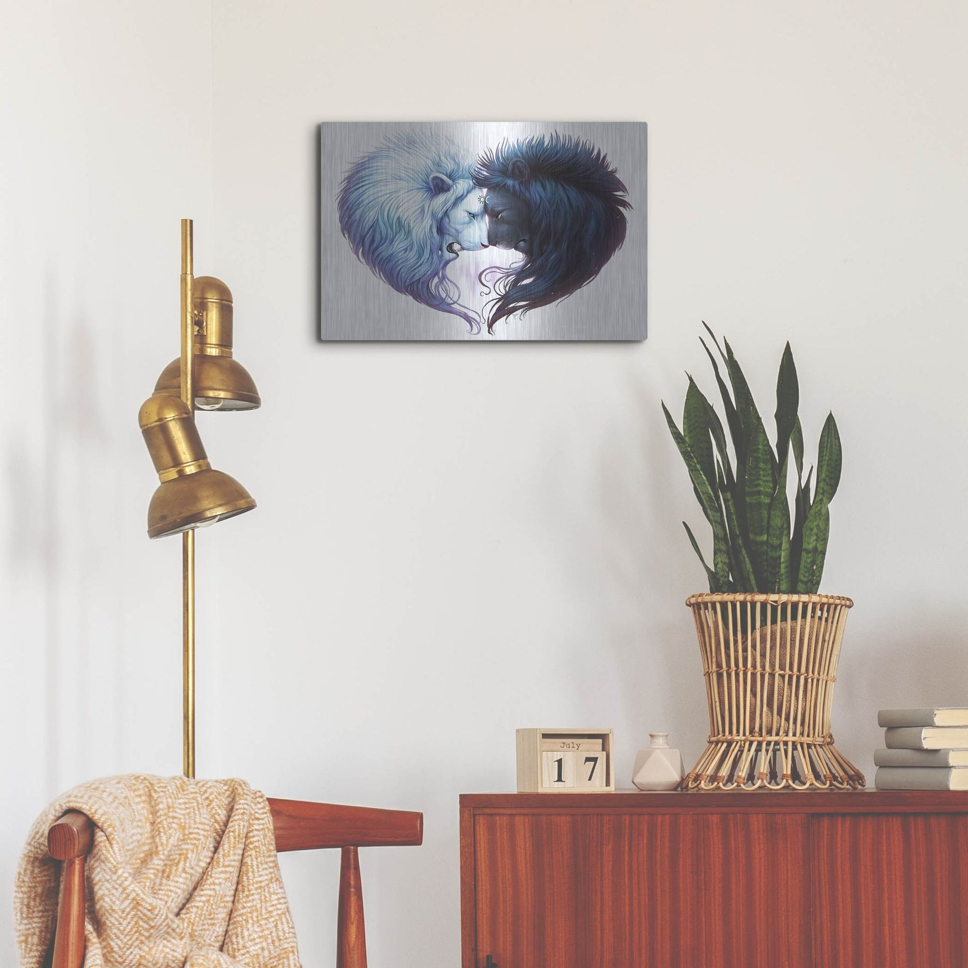 Luxe Metal Art 'Brotherhood' by JoJoesArt, Metal Wall Art,24x16