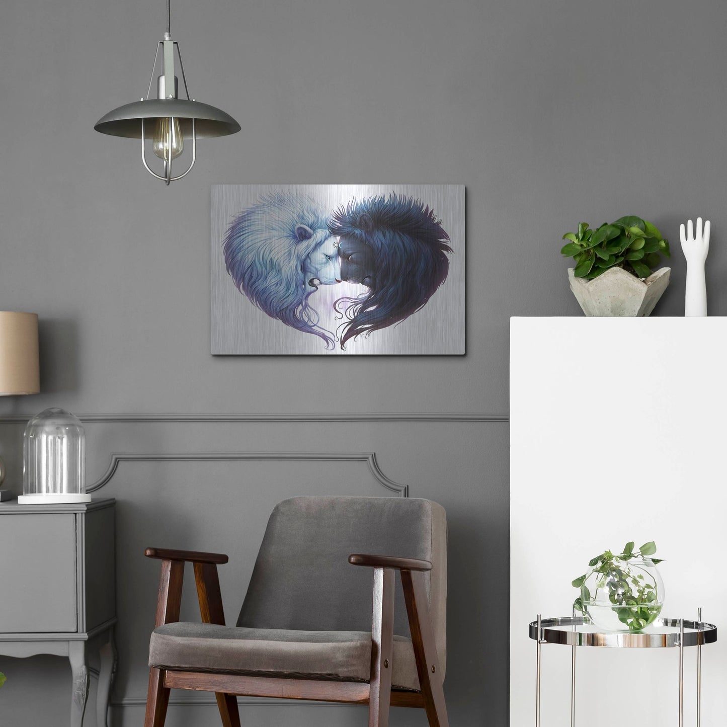 Luxe Metal Art 'Brotherhood' by JoJoesArt, Metal Wall Art,24x16