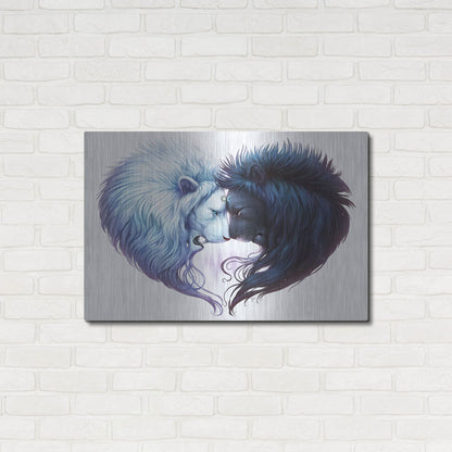 Luxe Metal Art 'Brotherhood' by JoJoesArt, Metal Wall Art,36x24