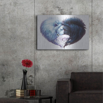 Luxe Metal Art 'Brotherhood' by JoJoesArt, Metal Wall Art,36x24