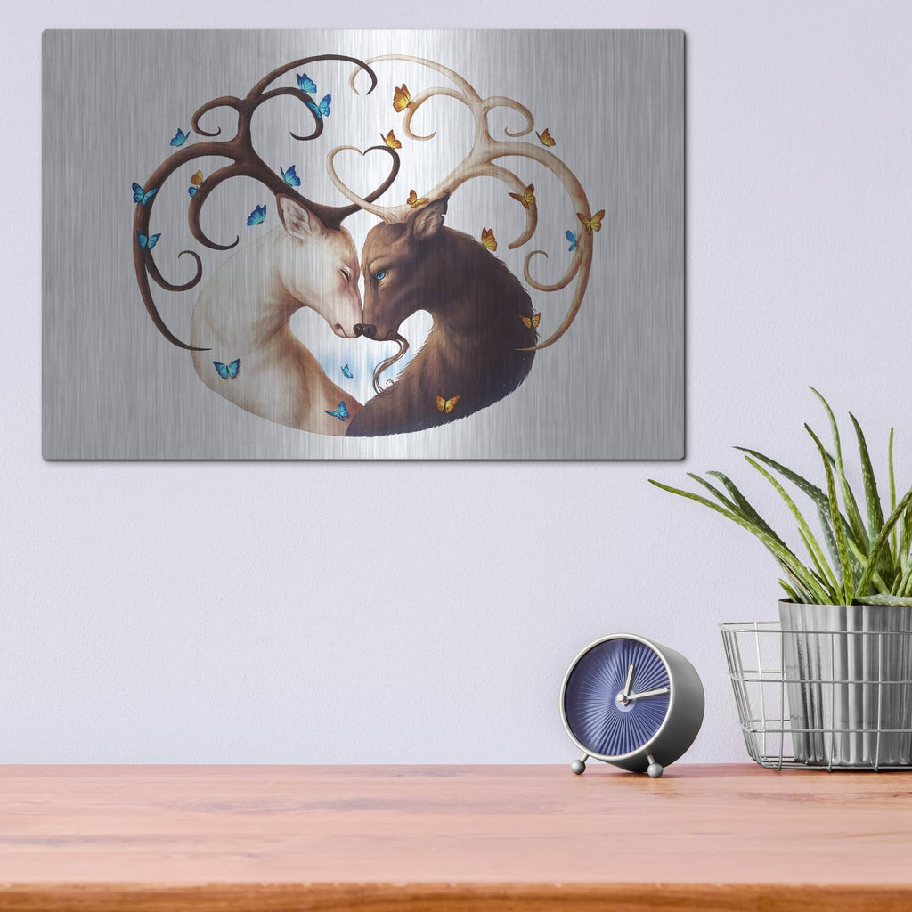 'Circle of Life' by JoJoes Art – Metal Wall Art, 16x12 room view