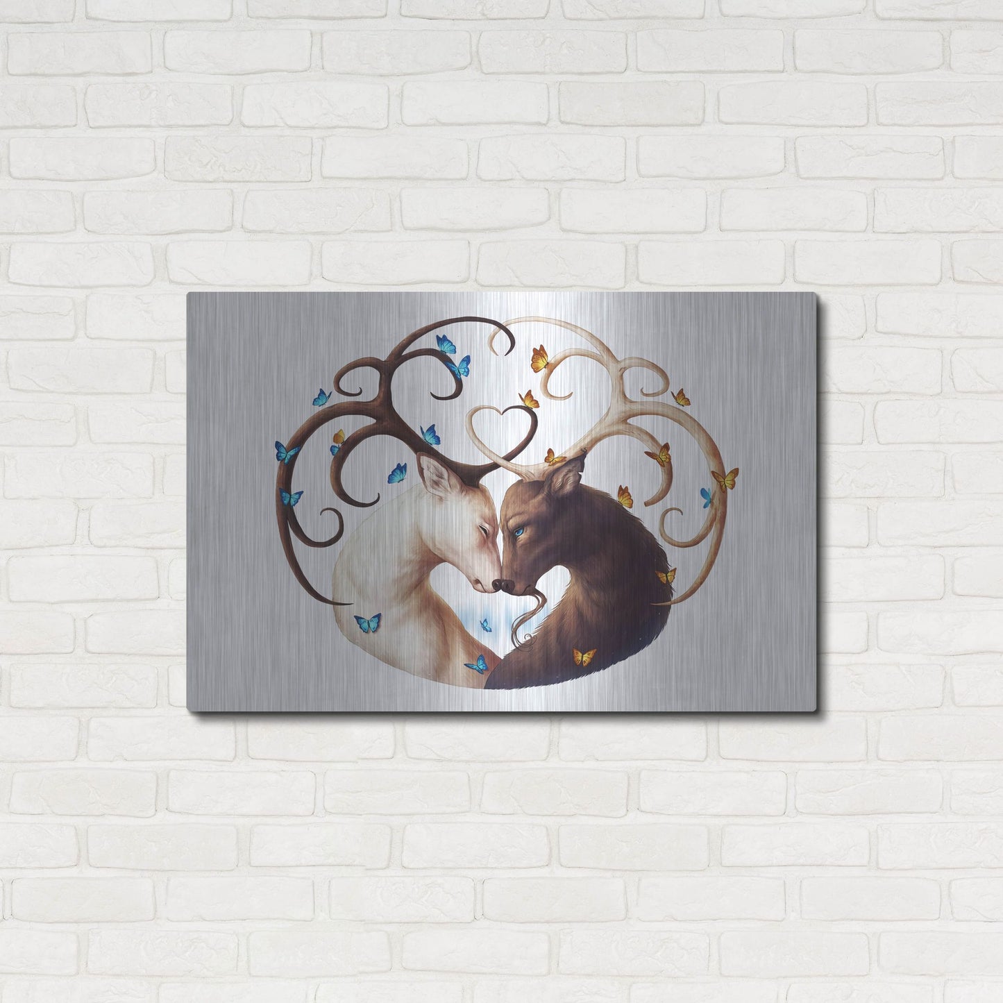 Luxe Metal Art 'Circle of Life' by JoJoesArt, Metal Wall Art,36x24