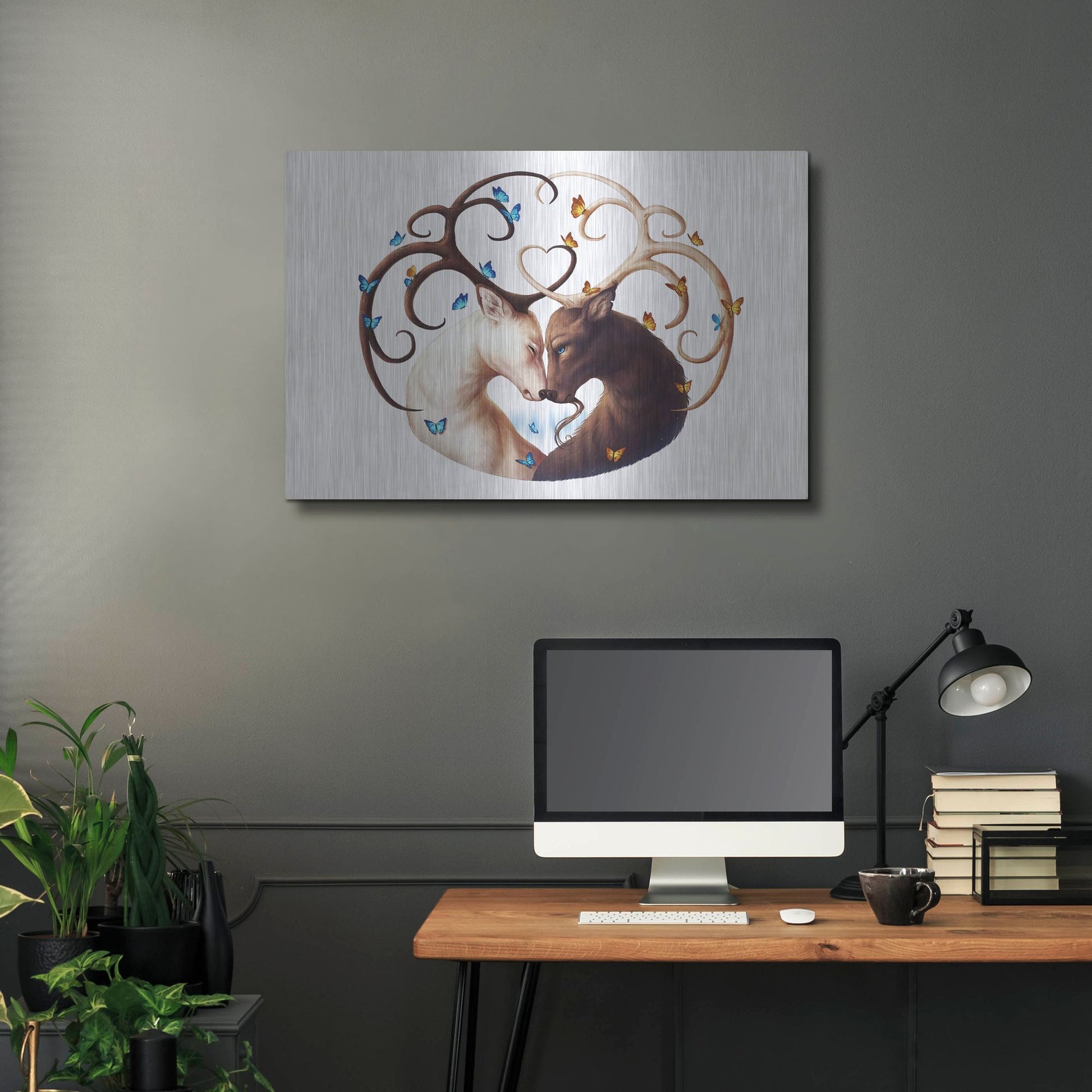 Luxe Metal Art 'Circle of Life' by JoJoesArt, Metal Wall Art,36x24