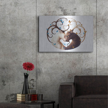 Luxe Metal Art 'Circle of Life' by JoJoesArt, Metal Wall Art,36x24