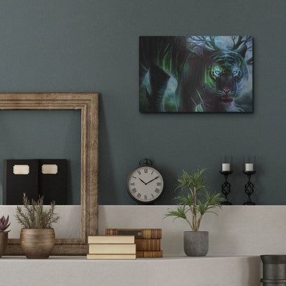 Luxe Metal Art 'Cold Stare' by JoJoesArt, Metal Wall Art,16x12