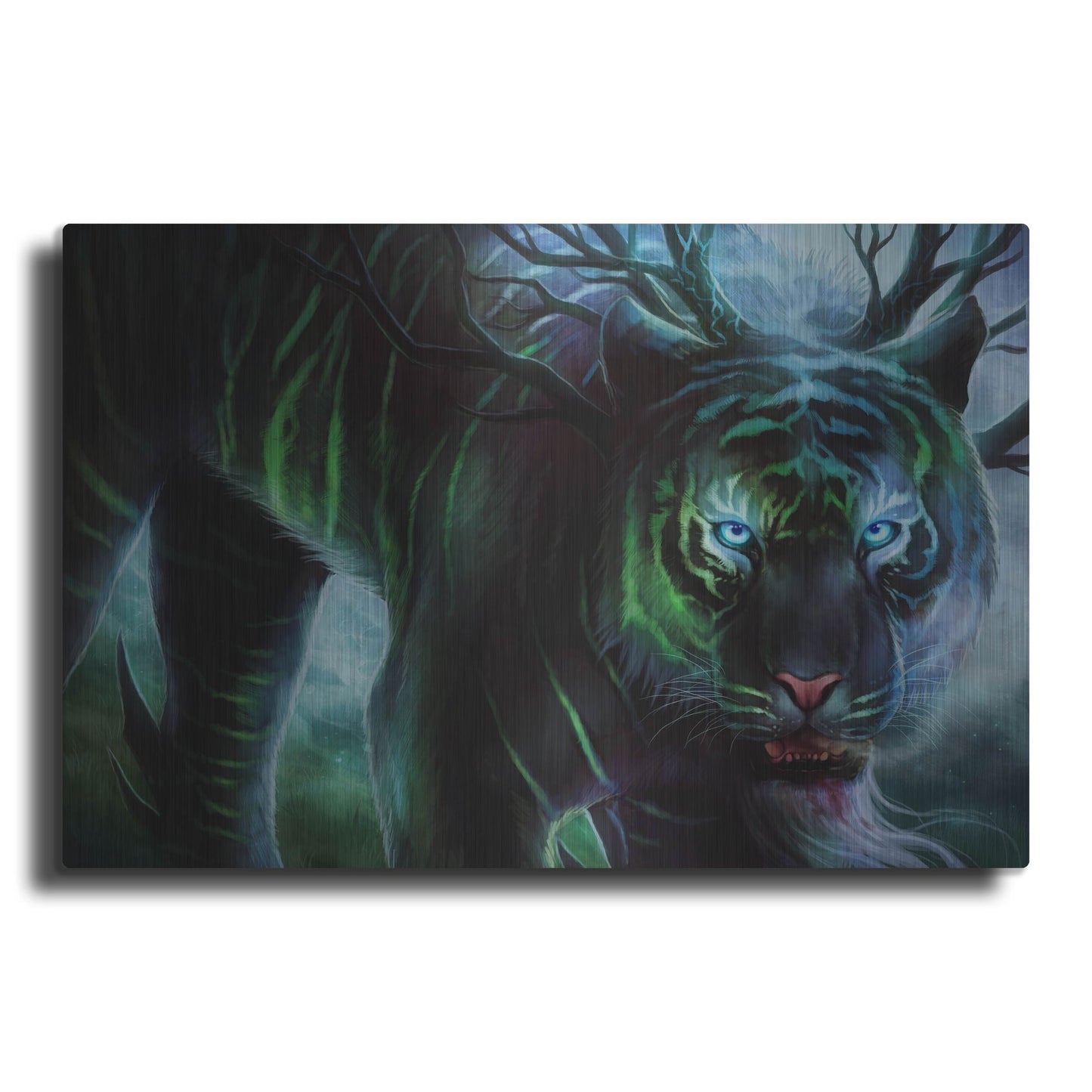 Luxe Metal Art 'Cold Stare' by JoJoesArt, Metal Wall Art