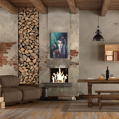 Luxe Metal Art 'Deep Sea' by JoJoesArt, Metal Wall Art,24x36