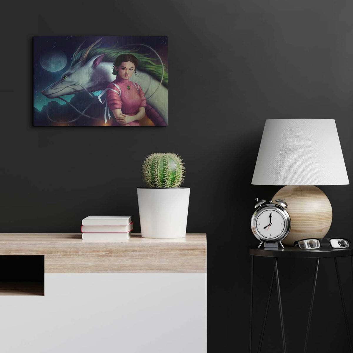 'Dragon Night' by JoJoes Art – Metal Wall Art, 24x16 room view