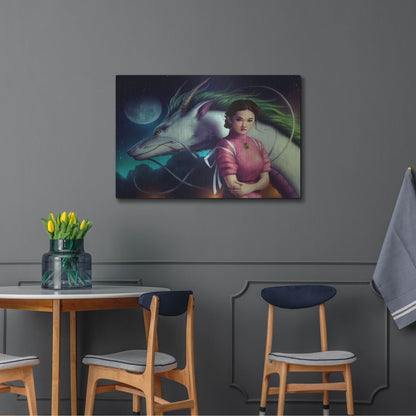 Luxe Metal Art 'Dragon Night' by JoJoesArt, Metal Wall Art,36x24