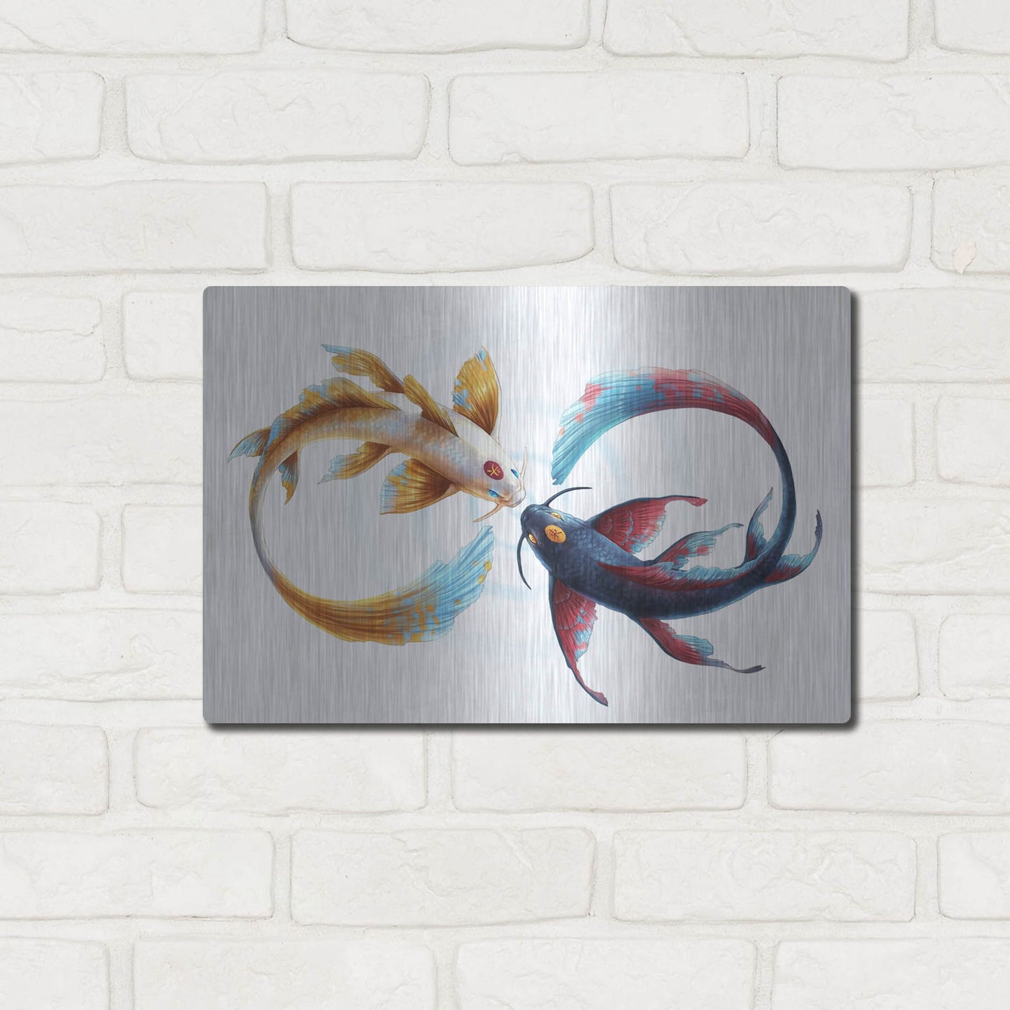 Luxe Metal Art 'Eternal Bond' by JoJoesArt, Metal Wall Art,16x12