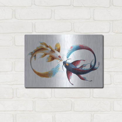 Luxe Metal Art 'Eternal Bond' by JoJoesArt, Metal Wall Art,16x12