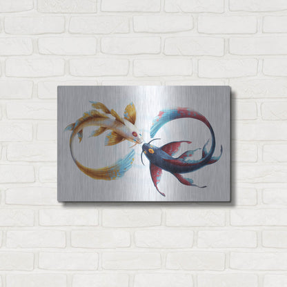 Luxe Metal Art 'Eternal Bond' by JoJoesArt, Metal Wall Art,24x16