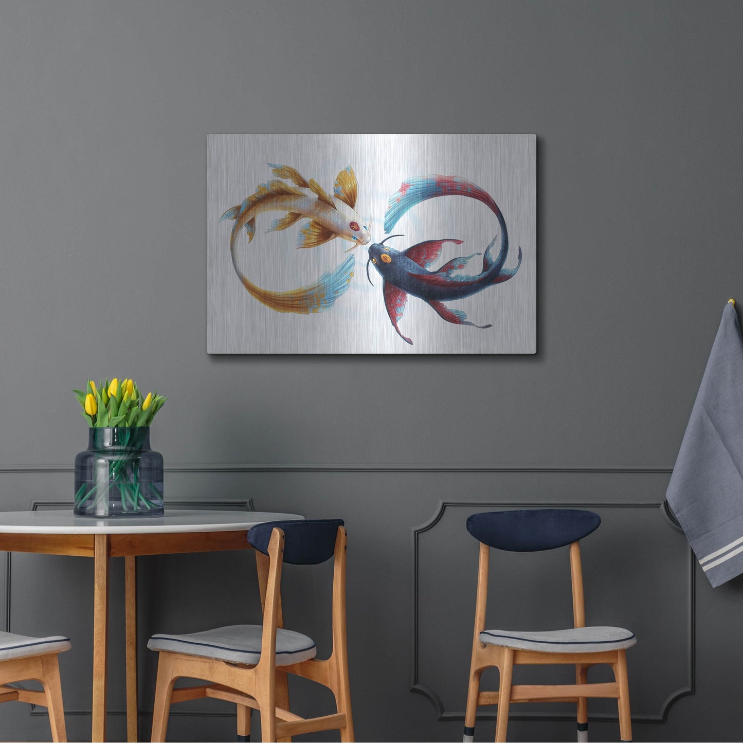 Luxe Metal Art 'Eternal Bond' by JoJoesArt, Metal Wall Art,36x24