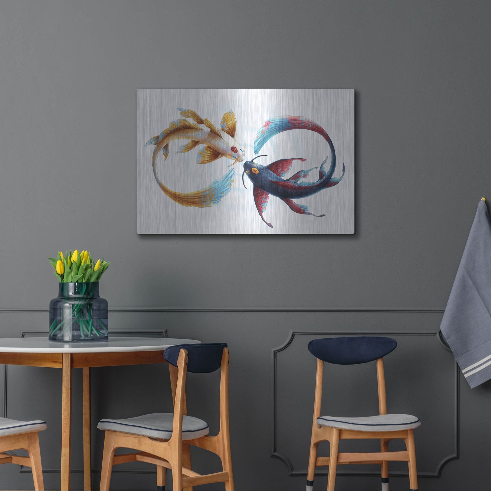 Luxe Metal Art 'Eternal Bond' by JoJoesArt, Metal Wall Art,36x24