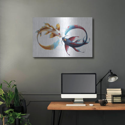 Luxe Metal Art 'Eternal Bond' by JoJoesArt, Metal Wall Art,36x24