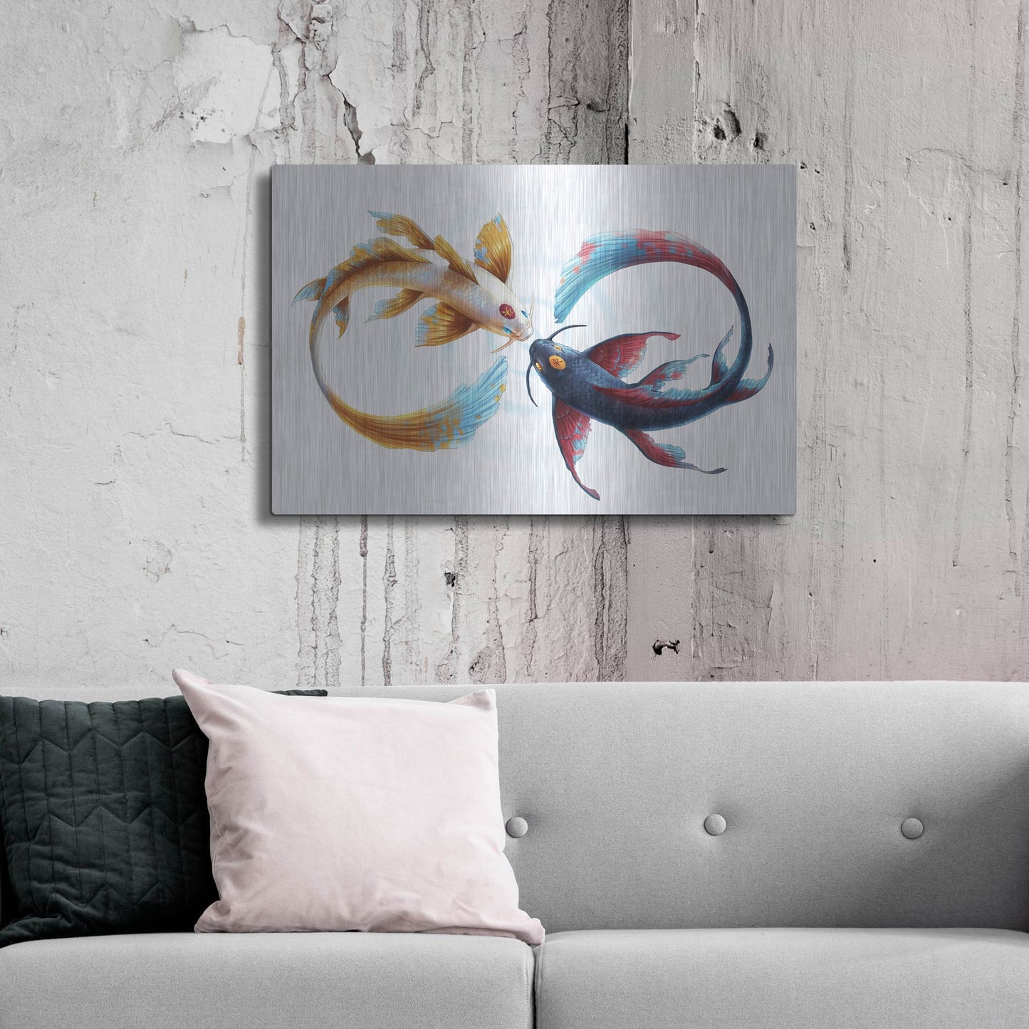 Luxe Metal Art 'Eternal Bond' by JoJoesArt, Metal Wall Art,36x24