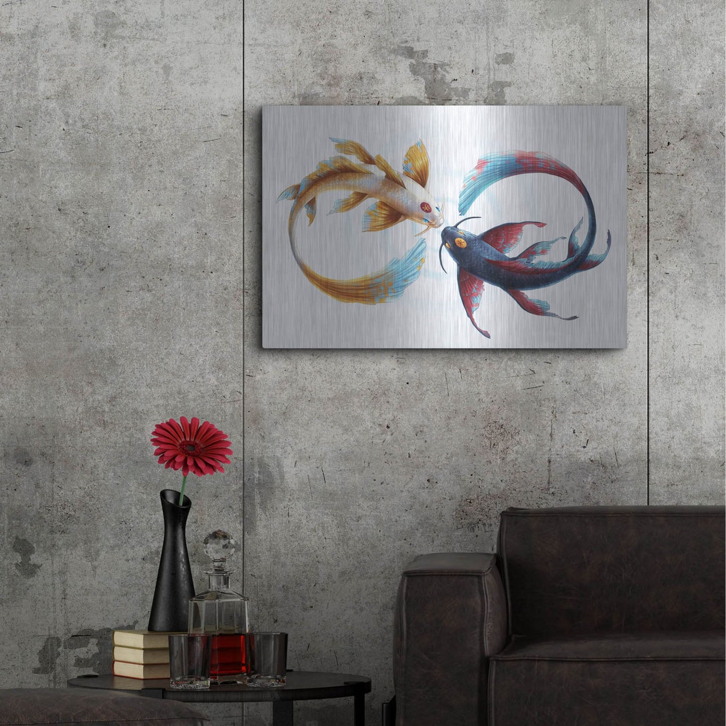 Luxe Metal Art 'Eternal Bond' by JoJoesArt, Metal Wall Art,36x24