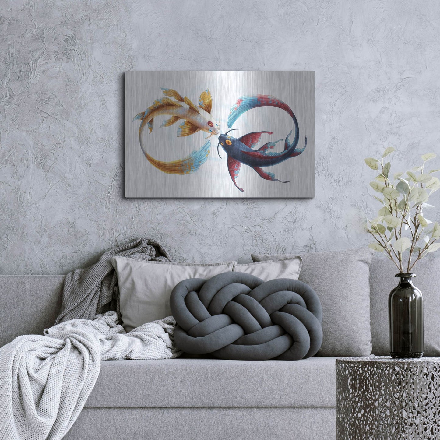 Luxe Metal Art 'Eternal Bond' by JoJoesArt, Metal Wall Art,36x24