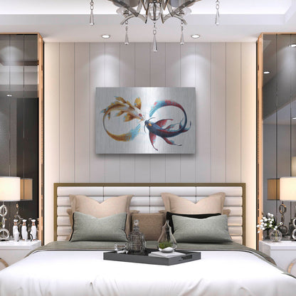 Luxe Metal Art 'Eternal Bond' by JoJoesArt, Metal Wall Art,36x24