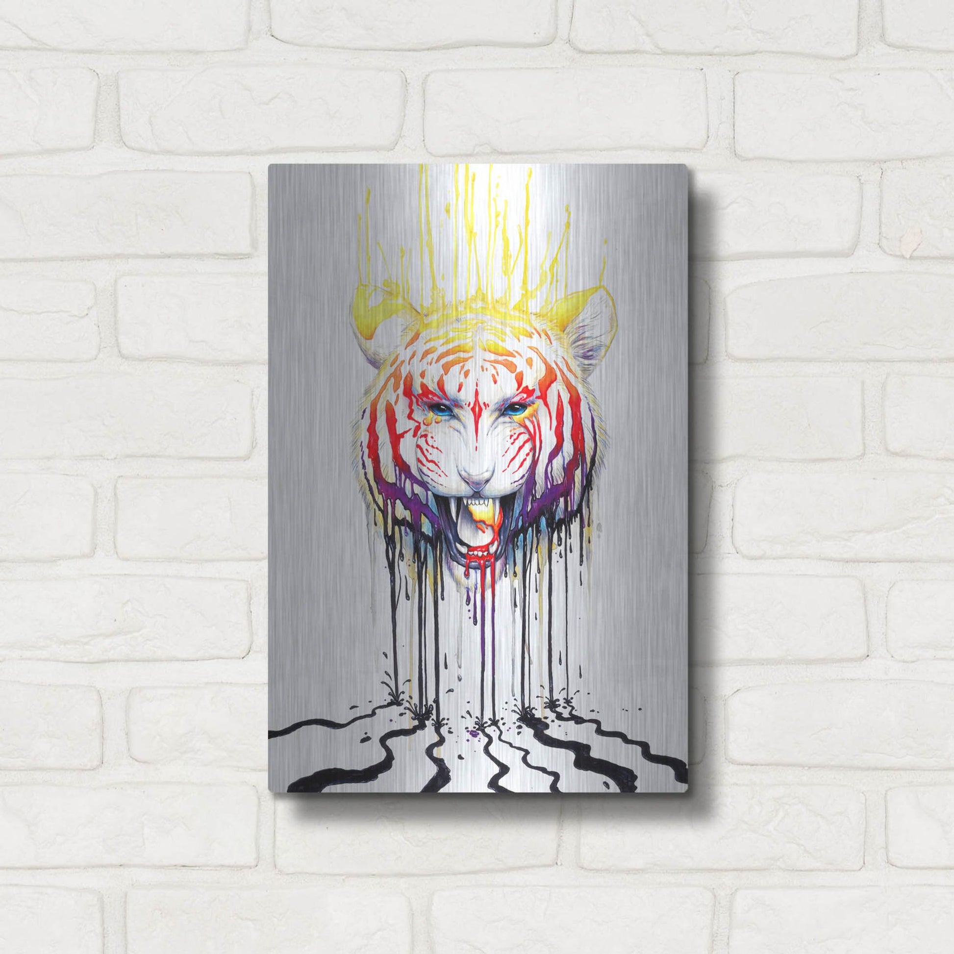 Luxe Metal Art 'Fading' by JoJoesArt, Metal Wall Art,12x16