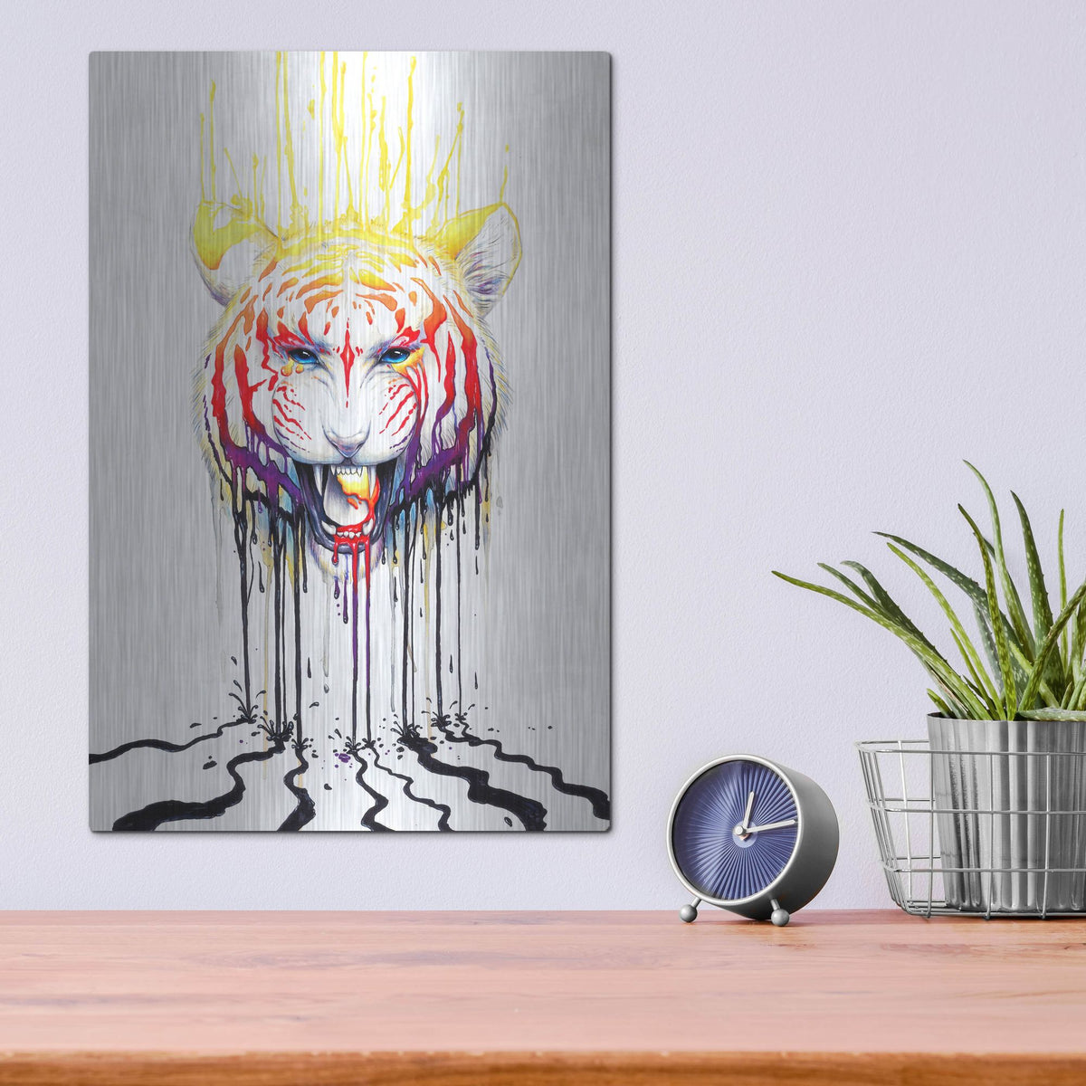 Luxe Metal Art 'Fading' by JoJoesArt, Metal Wall Art,12x16