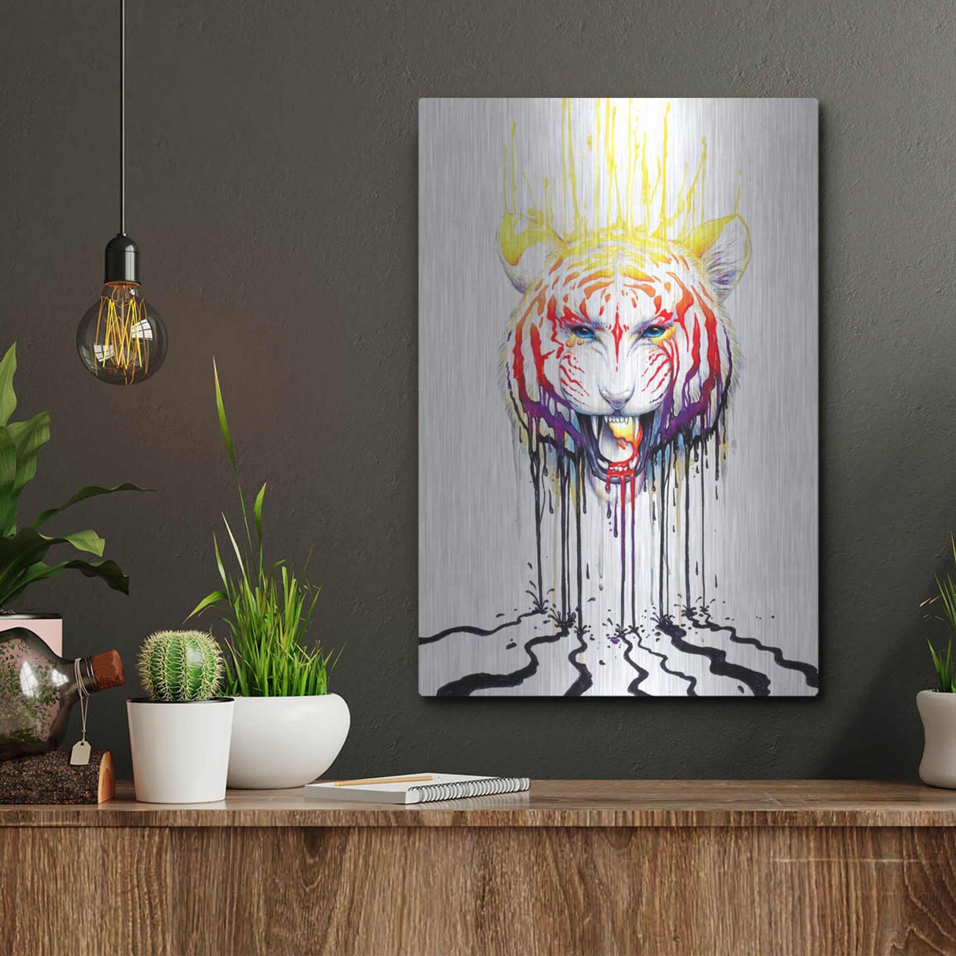 Luxe Metal Art 'Fading' by JoJoesArt, Metal Wall Art,12x16