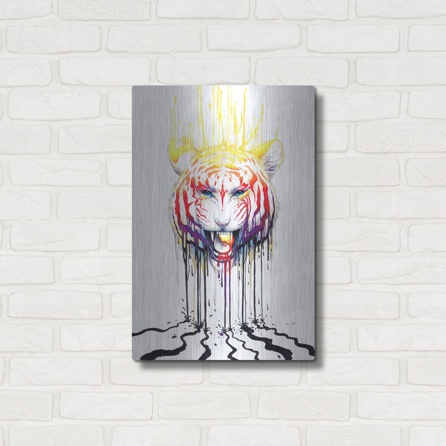 Luxe Metal Art 'Fading' by JoJoesArt, Metal Wall Art,16x24