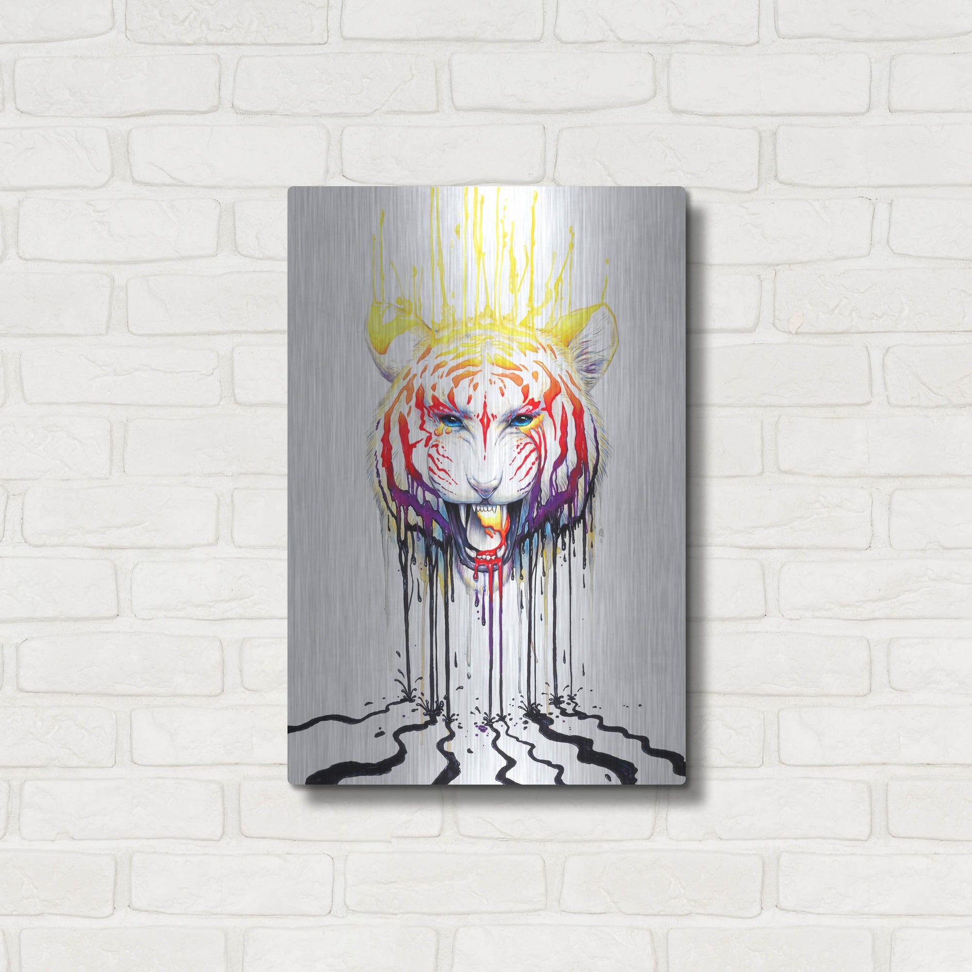 Luxe Metal Art 'Fading' by JoJoesArt, Metal Wall Art,16x24