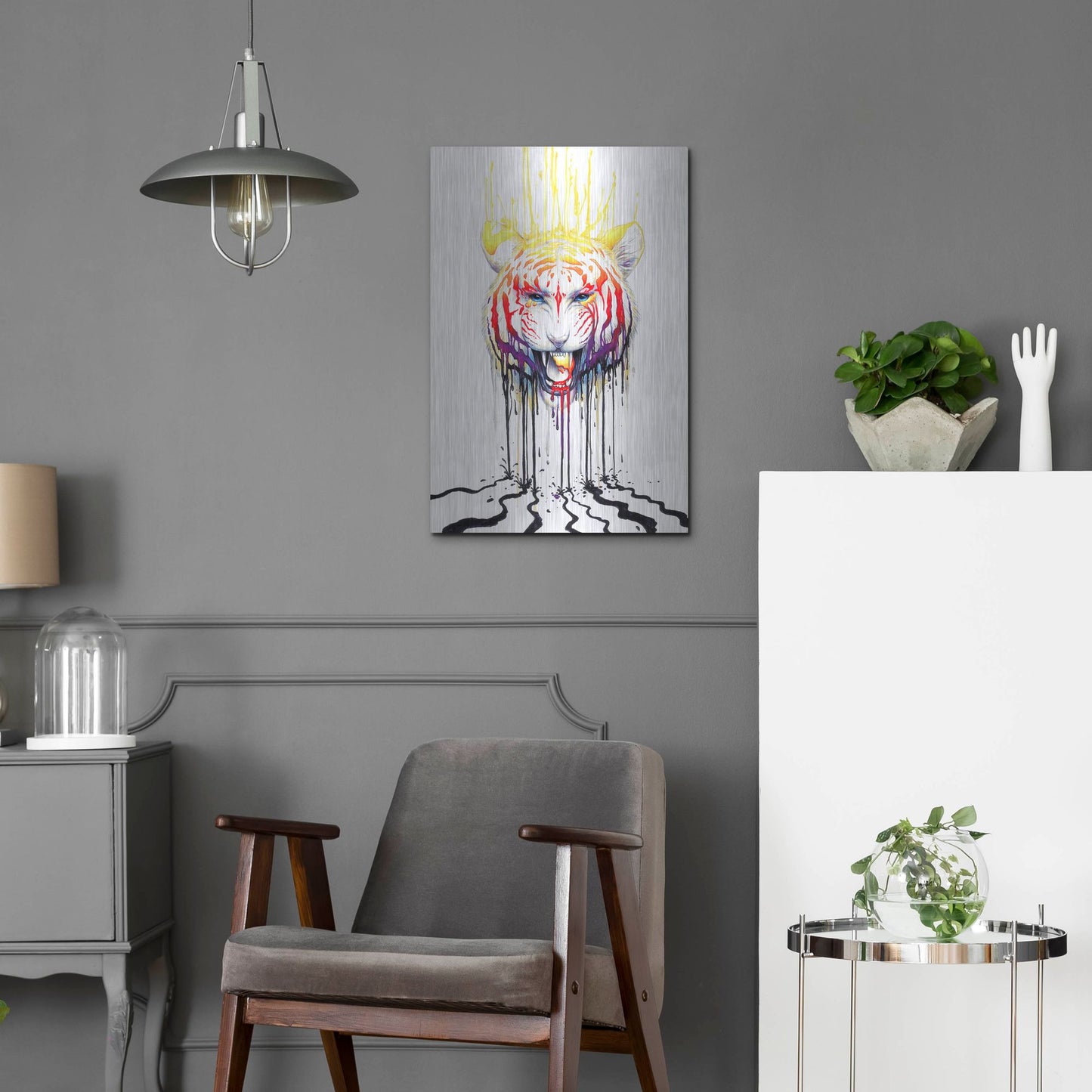 Luxe Metal Art 'Fading' by JoJoesArt, Metal Wall Art,16x24