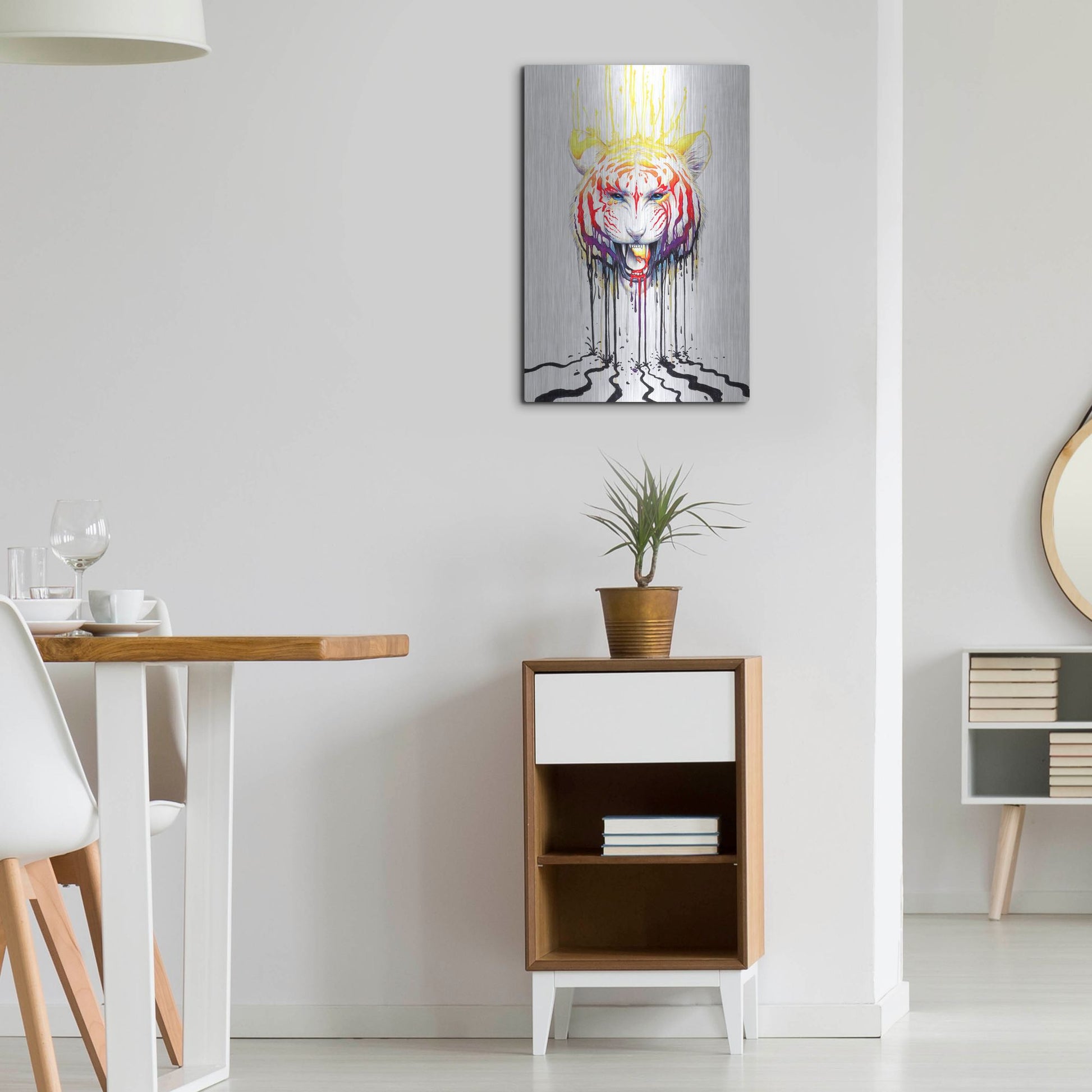 Luxe Metal Art 'Fading' by JoJoesArt, Metal Wall Art,16x24