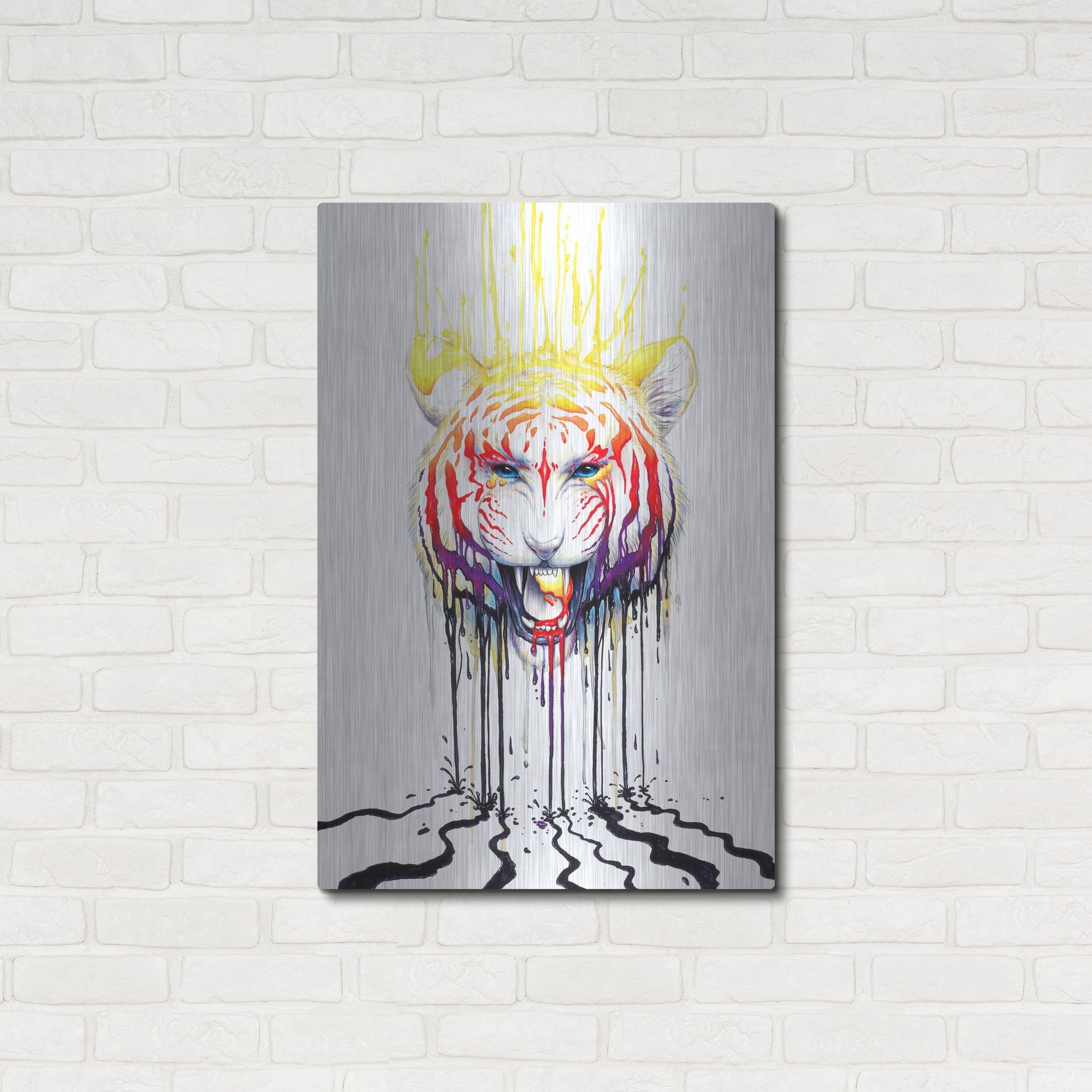 Luxe Metal Art 'Fading' by JoJoesArt, Metal Wall Art,24x36