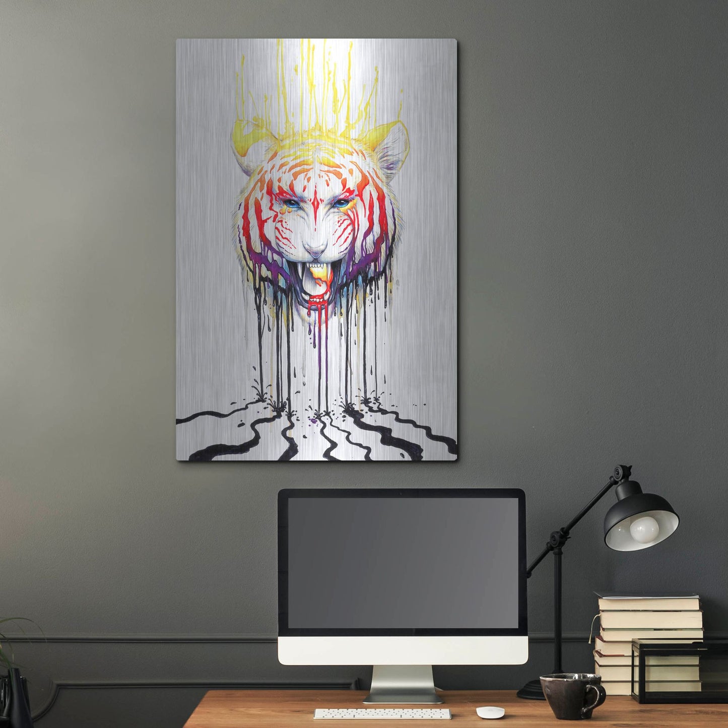 Luxe Metal Art 'Fading' by JoJoesArt, Metal Wall Art,24x36