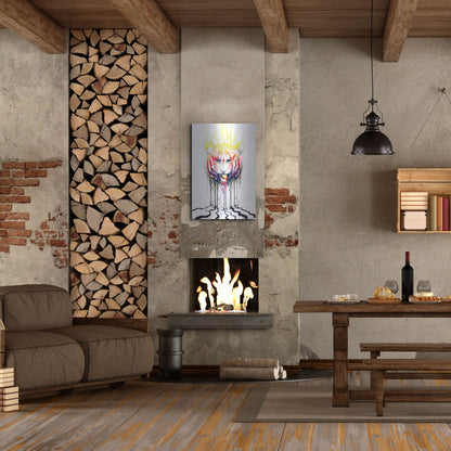 Luxe Metal Art 'Fading' by JoJoesArt, Metal Wall Art,24x36