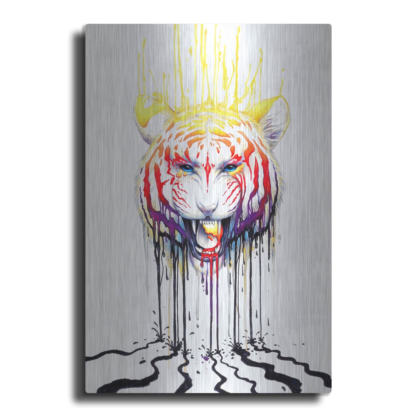 Luxe Metal Art 'Fading' by JoJoesArt, Metal Wall Art