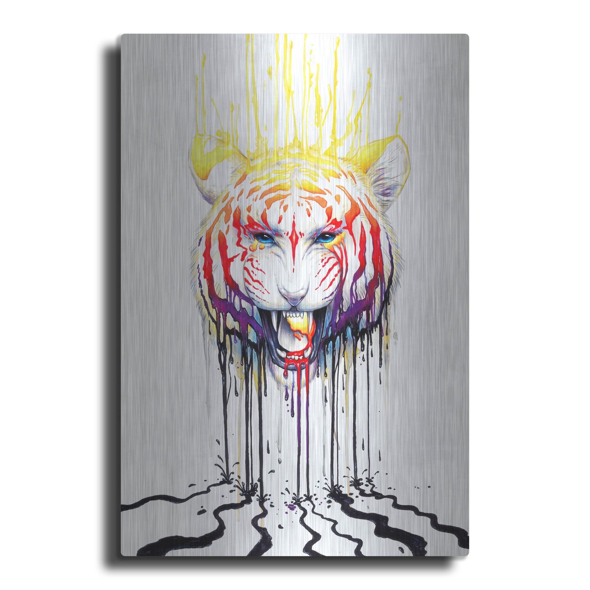 Luxe Metal Art 'Fading' by JoJoesArt, Metal Wall Art