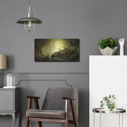 Luxe Metal Art 'Forgotten Fairytales' by JoJoesArt, Metal Wall Art,24x12