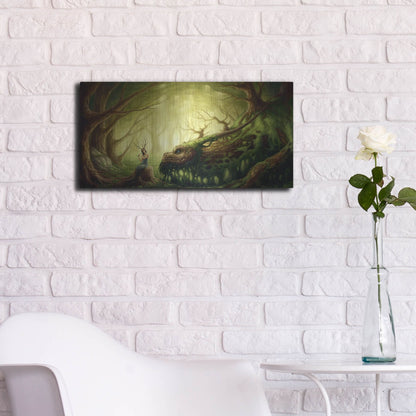 Luxe Metal Art 'Forgotten Fairytales' by JoJoesArt, Metal Wall Art,24x12